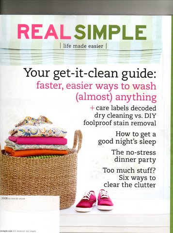 Real Simple Magazine Cover Picture
